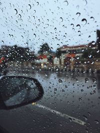 Raindrops on glass window