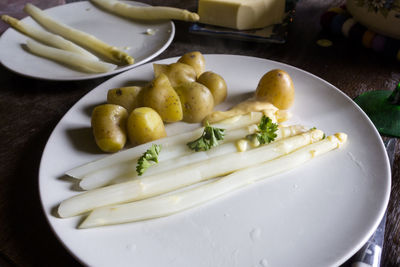 Close-up of food in plate