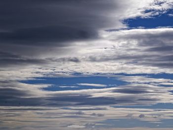 Low angle view of clouds in sky