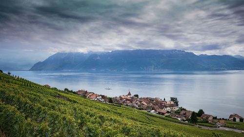 Switzerland landscape, leman lake
