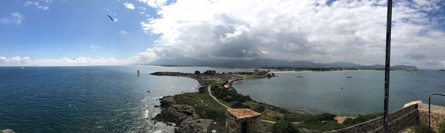 Panoramic view of sea against sky