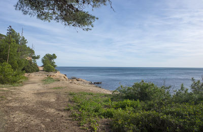 Scenic view of sea against sky