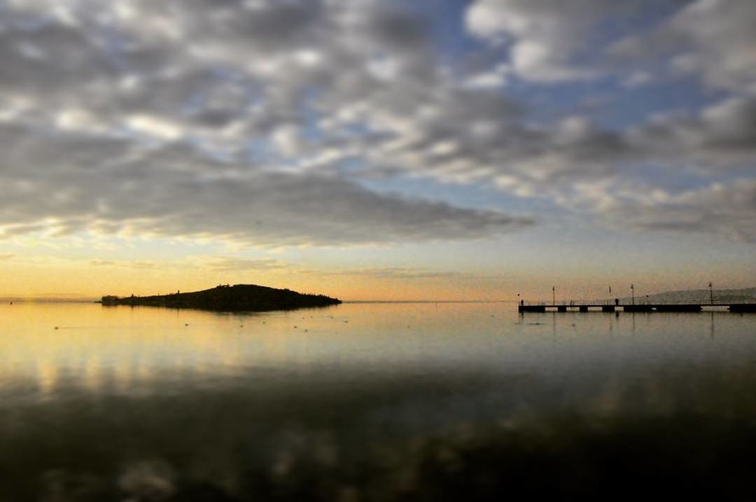 LAKE AGAINST SKY DURING SUNSET