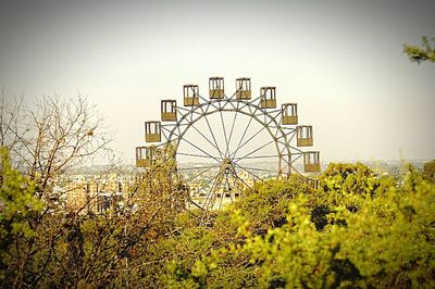 Ferris wheel in amusement park