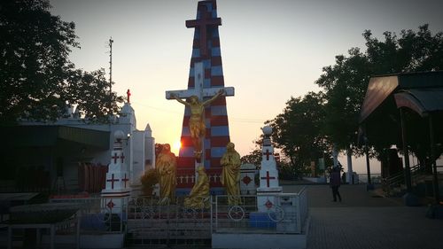 Built structure with trees in background