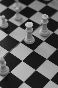 Close-up of chess board