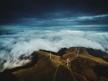 Scenic view of landscape against sky