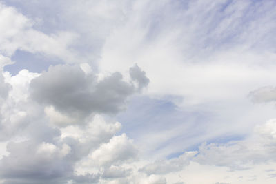 Low angle view of clouds in sky