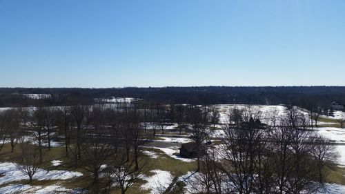 Scenic view of snow covered landscape