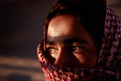 Close-up portrait of a girl