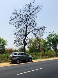 Car on road