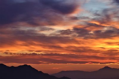 Sunset over formentera del segura spain