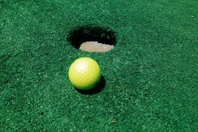 Close-up of ball on table