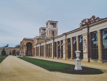 View of historic building against clear sky
