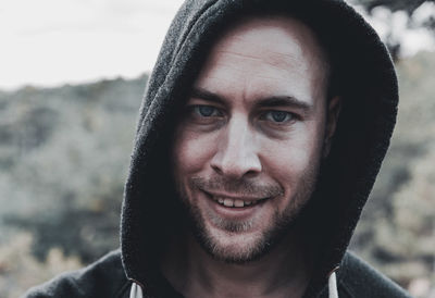 Close-up portrait of young man