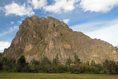 Scenic view of rocky mountains against sky