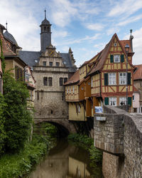 City view of the german medieval fairytale marktbreit am main in bavaria