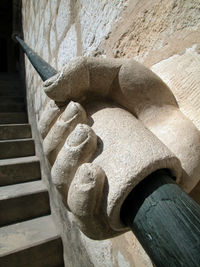 Close-up of stone wall