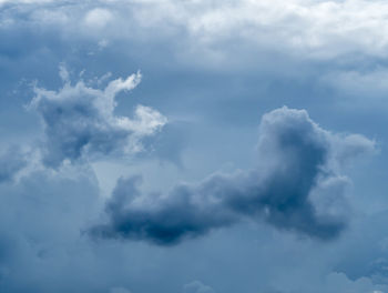 Low angle view of clouds in sky