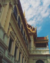 Low angle view of historical building