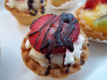 Close-up of dessert in plate