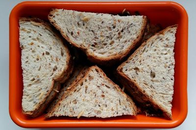 Close-up of bread on plate