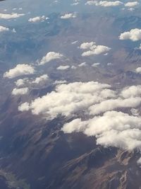 Aerial view of clouds