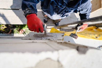 Man working on floor