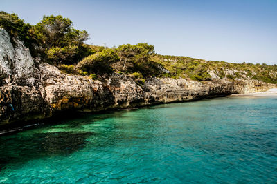 Scenic view of calm sea