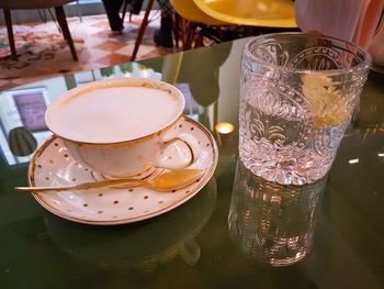 Close-up of drink on table