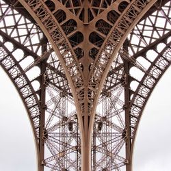 Low angle view of eiffel tower