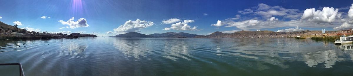 Panoramic view of sea against sky