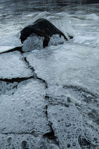 Rocks in sea