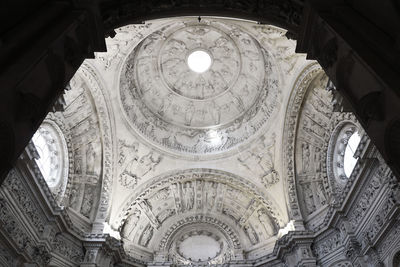 Low angle view of ceiling of building