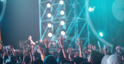 Crowd at music concert