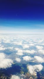 Aerial view of clouds over landscape