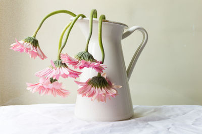 Close-up of vase on table