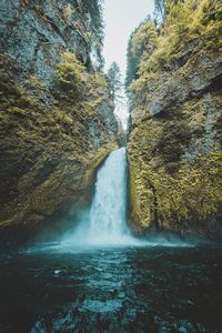 River flowing through rocks