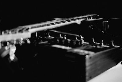 Close-up of piano keys