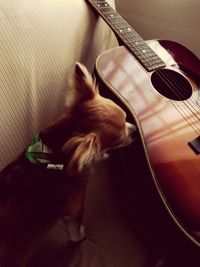 Close-up of guitar