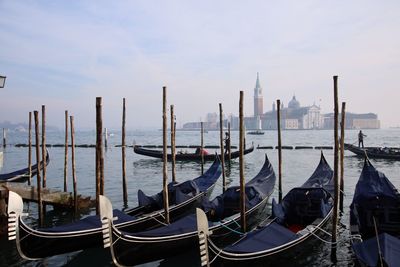 Boats in sea