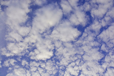 Low angle view of clouds in sky