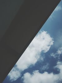 Low angle view of blue sky and clouds
