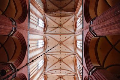 Low angle view of ceiling of building