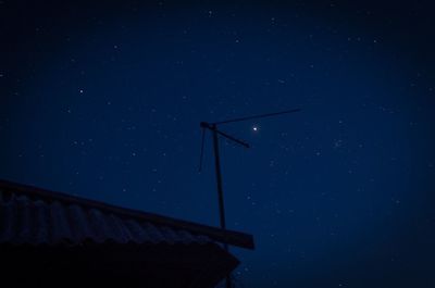 Low angle view of moon at night