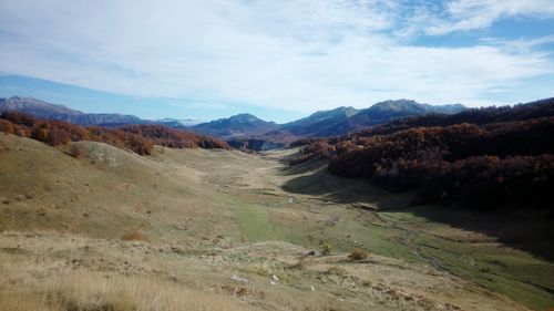 Scenic view of landscape against sky