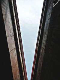 Low angle view of modern building against sky