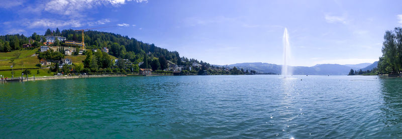 Panoramic view of sea against sky