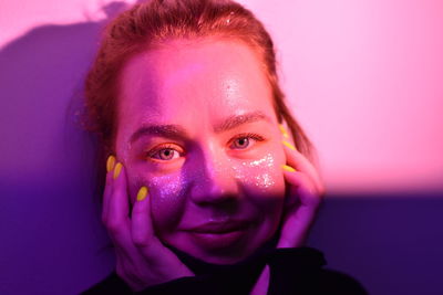 Close-up of young woman