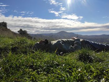 Scenic view of landscape against sky